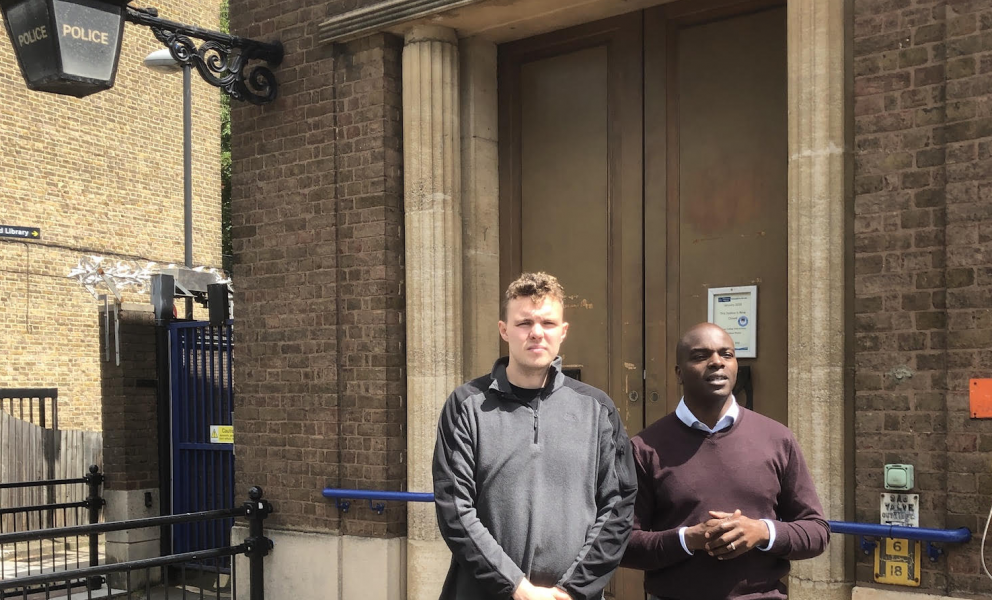 Charlie with Shaun Bailey