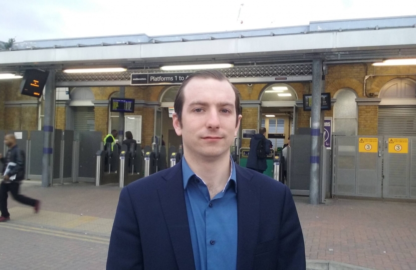 Ross at Lewisham station