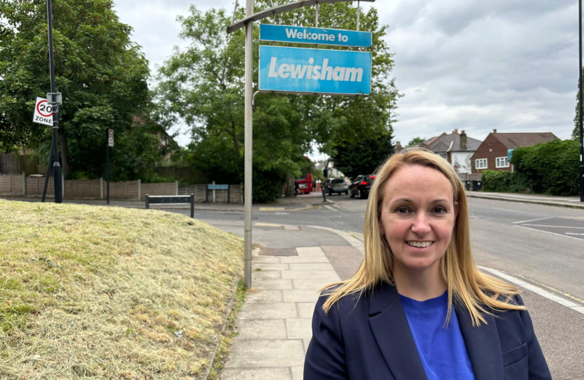 Louise Brice pictured in Lewisham.