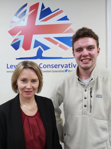 Helena Croft with GLA candidate Charlie Davis