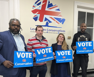 Christine Wallace pictured with other Lewisham Conservatives