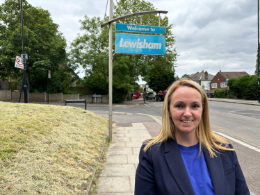 Louise Brice pictured in Lewisham.