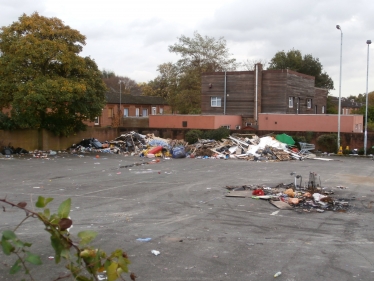 The mess left by the travellers